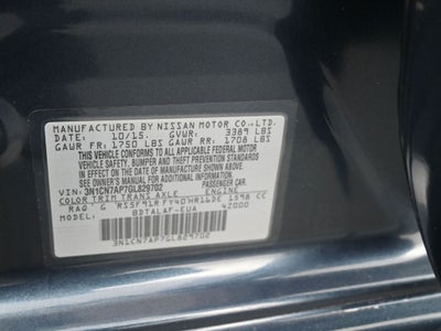 2016 Nissan Versa 1.6 S