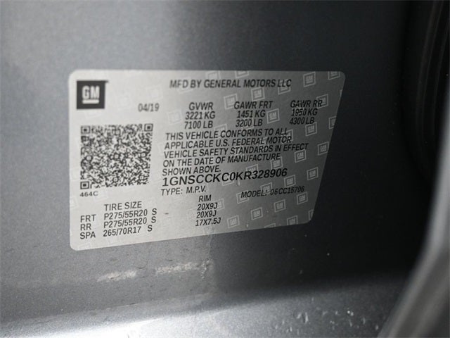 2019 Chevrolet Tahoe Premier