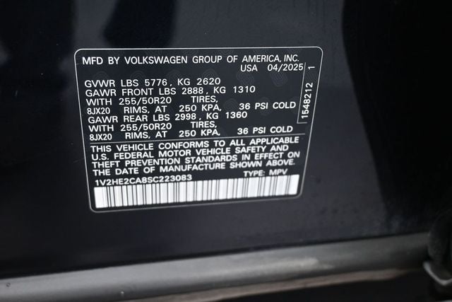 2025 Volkswagen Atlas Cross Sport 2.0T SE w/Technology
