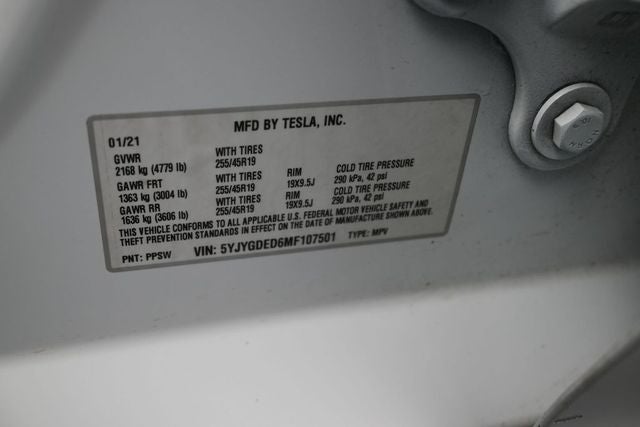 2021 Tesla Model Y Standard Range