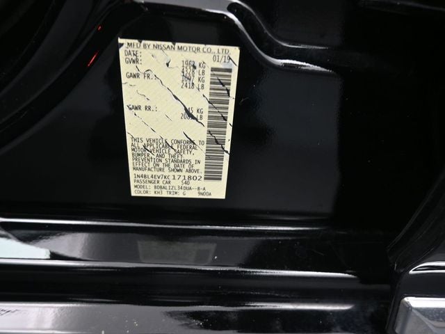 2019 Nissan Altima 2.5 SL