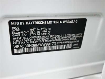 2021 BMW 5 Series 530i