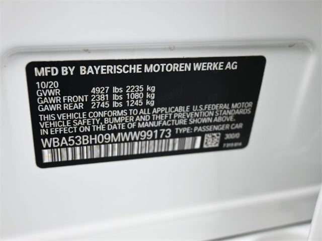 2021 BMW 5 Series 530i