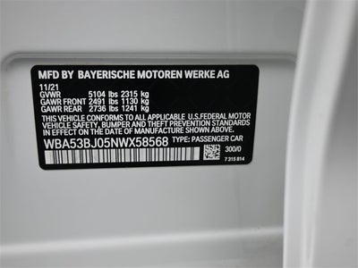 2022 BMW 5 Series 540i