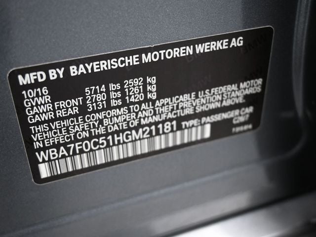 2017 BMW 7 Series 750i