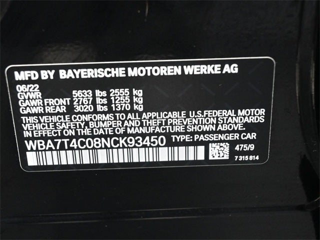 2022 BMW 7 Series 740i xDrive