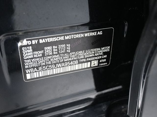 2018 BMW 5 Series 540i