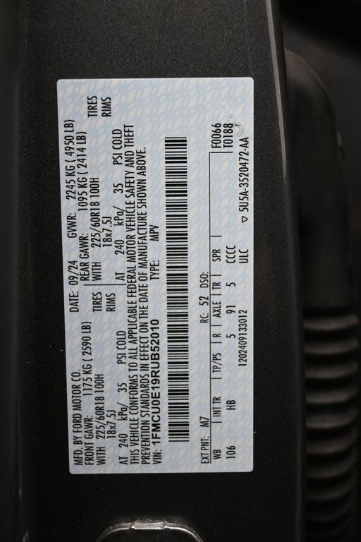 2024 Ford Escape Plug-In Hybrid Base