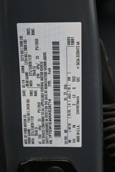 2019 Ford F-150 XLT
