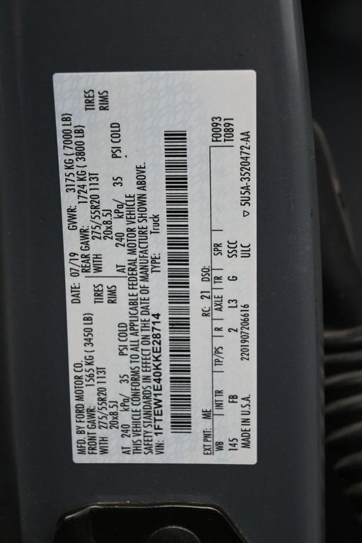 2019 Ford F-150 XLT