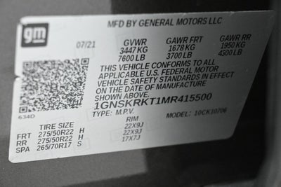 2021 Chevrolet Tahoe RST