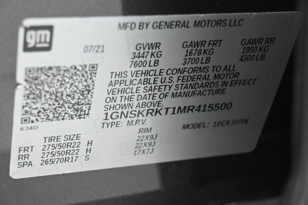 2021 Chevrolet Tahoe RST