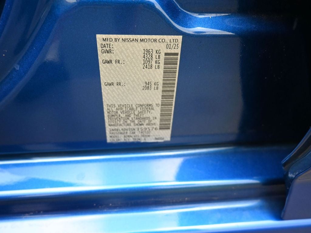2025 Nissan Altima 2.5 SV