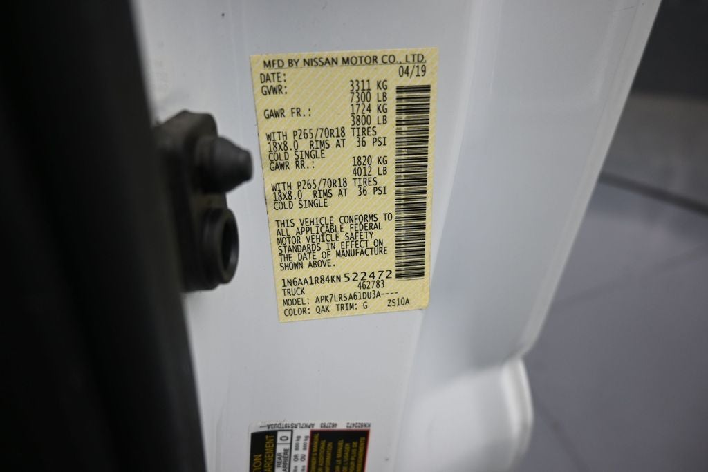 2019 Nissan Titan S