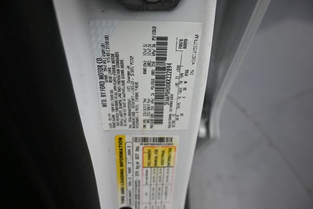 2019 Ford Fusion SE