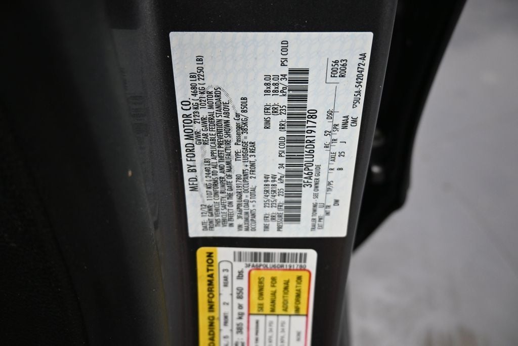 2013 Ford Fusion Hybrid SE