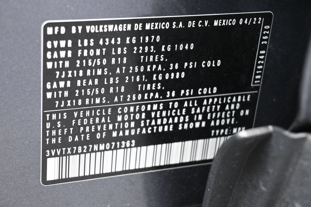 2022 Volkswagen Taos 1.5T SE
