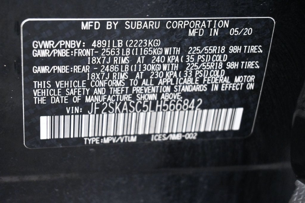 2020 Subaru Forester Limited