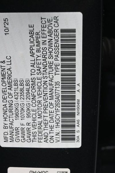 2025 Honda Accord LX