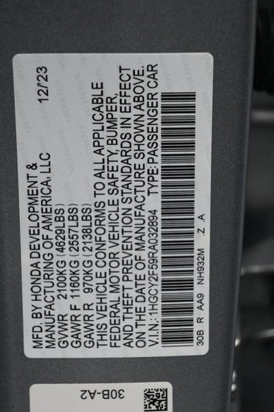 2024 Honda Accord Hybrid Sport