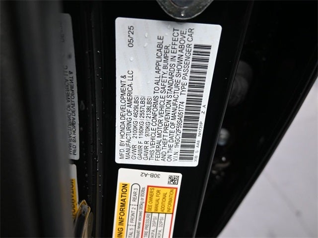 2025 Honda Accord Hybrid Sport Certified