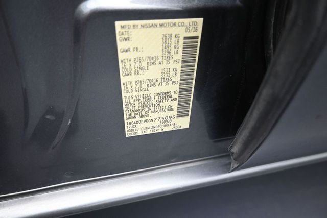 2016 Nissan Frontier SV