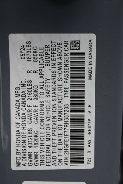 2024 Honda Civic EX