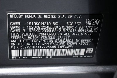 2026 Honda HR-V LX