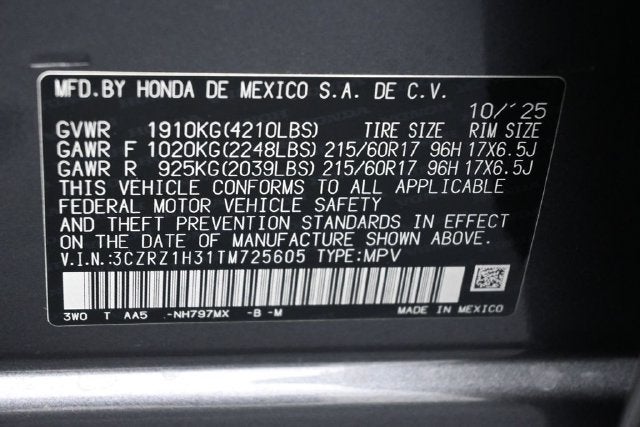 2026 Honda HR-V LX