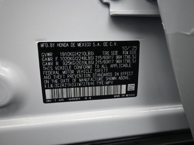2026 Honda HR-V LX