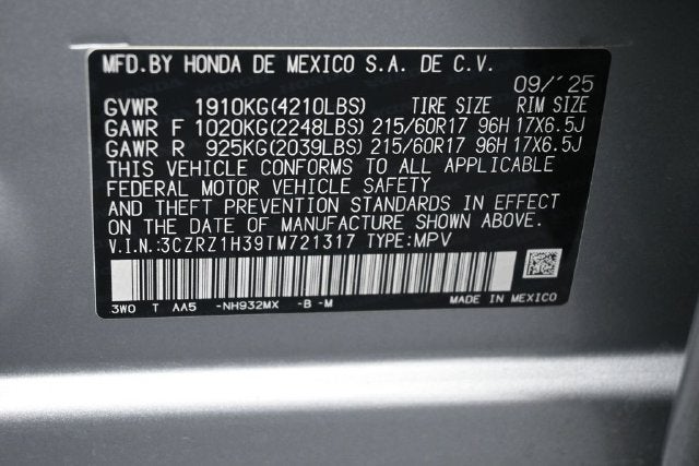 2026 Honda HR-V LX