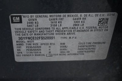 2015 Cadillac SRX Performance