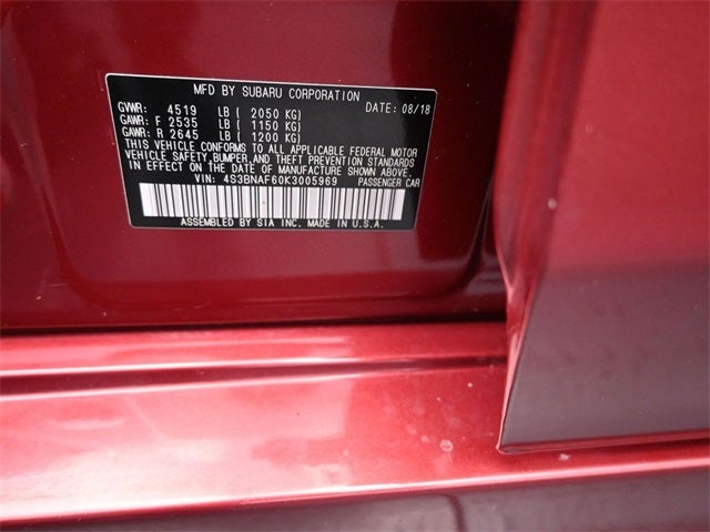 2019 Subaru Legacy 2.5i Premium