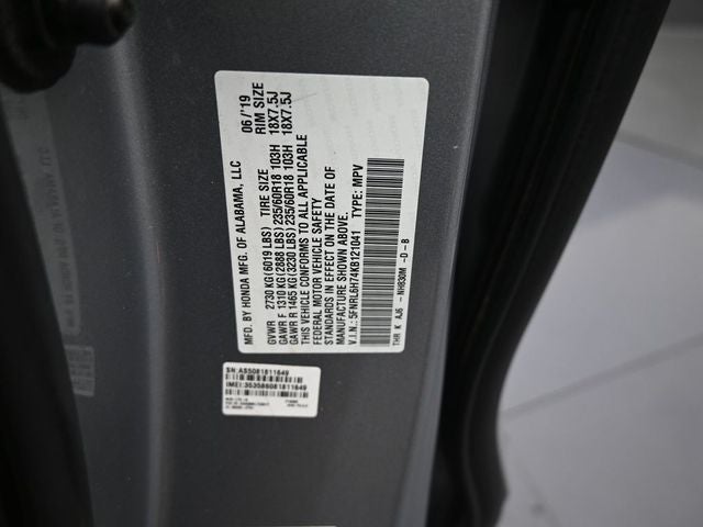 2019 Honda Odyssey EX-L