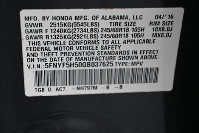 2016 Honda Pilot EX-L