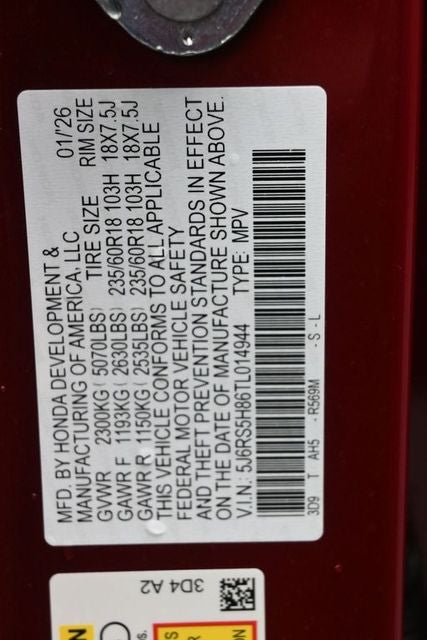2026 Honda CR-V Hybrid Sport-L