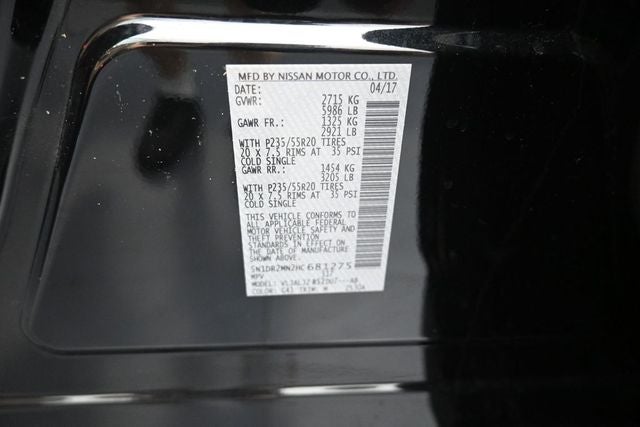 2017 Nissan Pathfinder Platinum