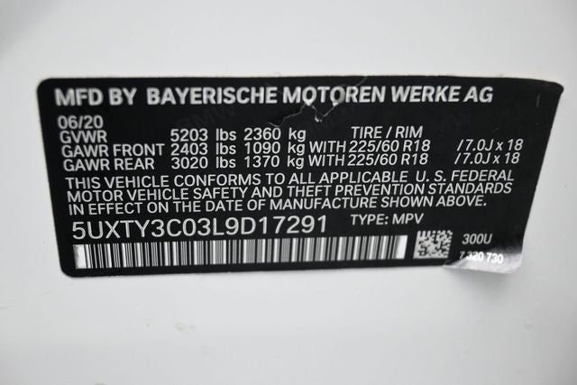 2020 BMW X3 sDrive30i