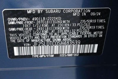 2025 Subaru Forester Touring