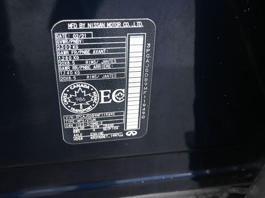 2021 INFINITI QX50 Autograph