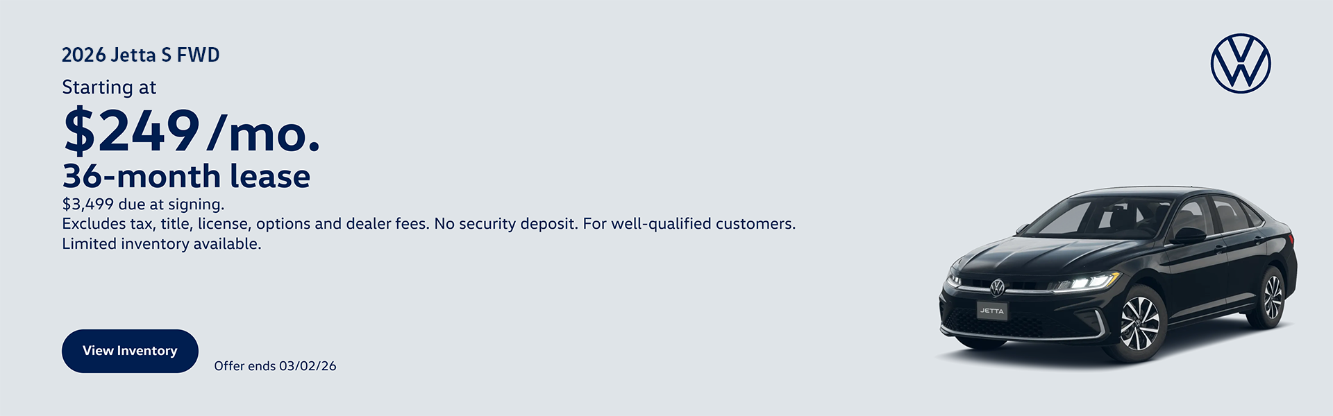 VW MY26 Jetta Lease
