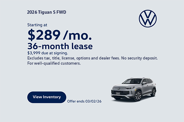 National 2026 Tiguan Lease