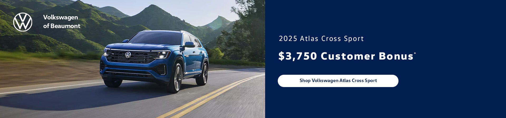 $3750 Customer Bonus 2025 Atlas Cross Sport