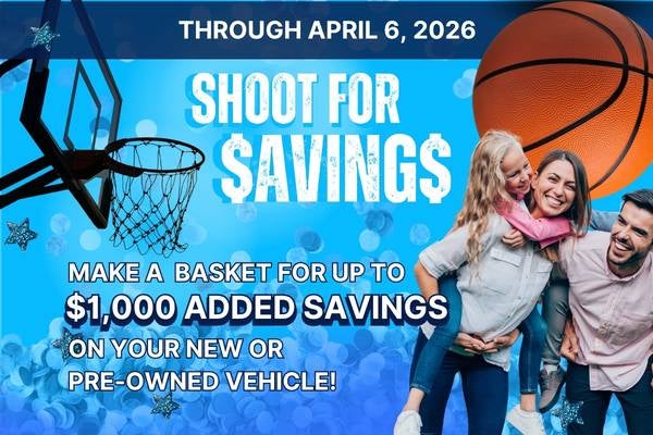 Make a basket for up to $1,000 extra savings sale/lease 